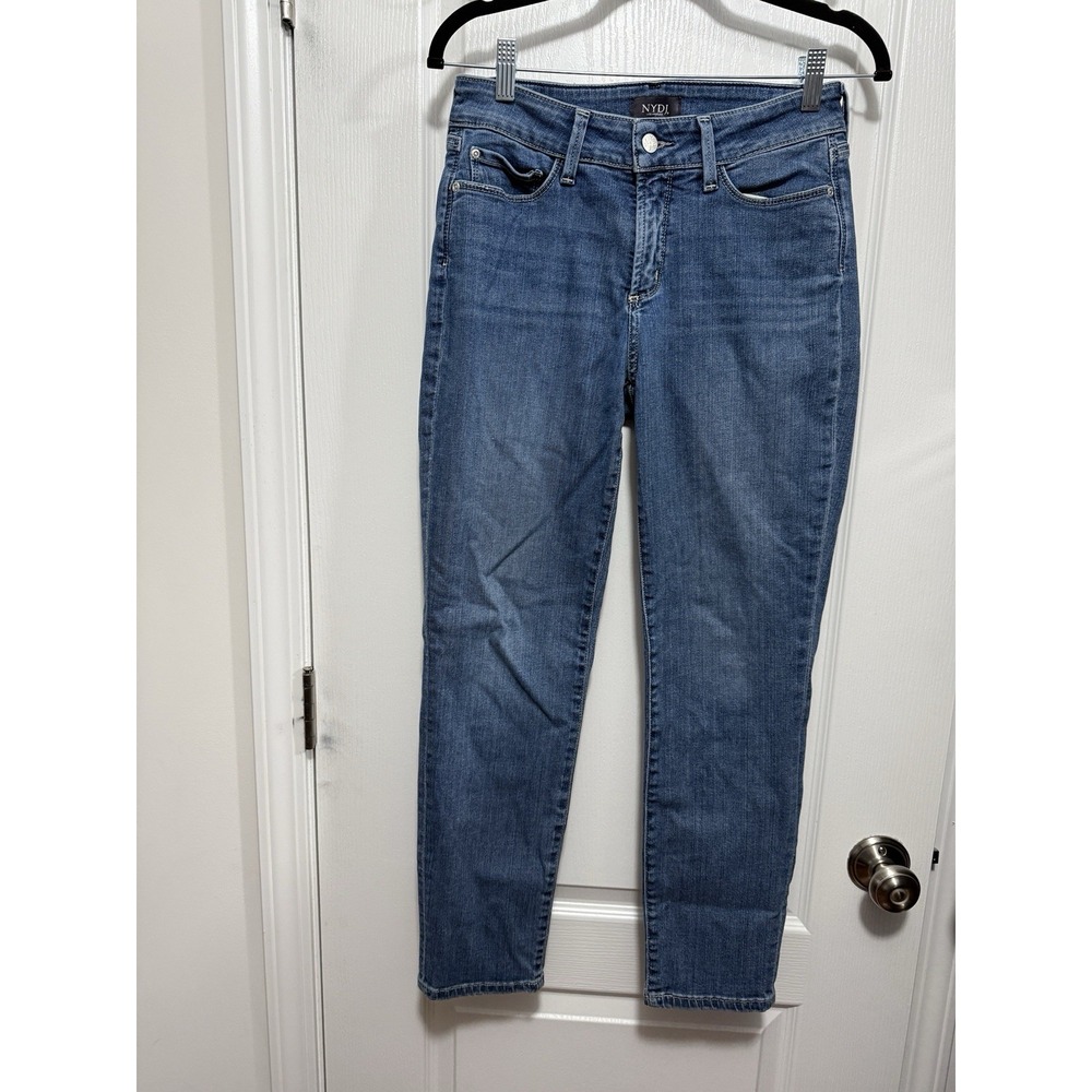 NYDJ Not Your Daughter's Jeans Women's 4 Alina Convertible Ankle Skinny Blue